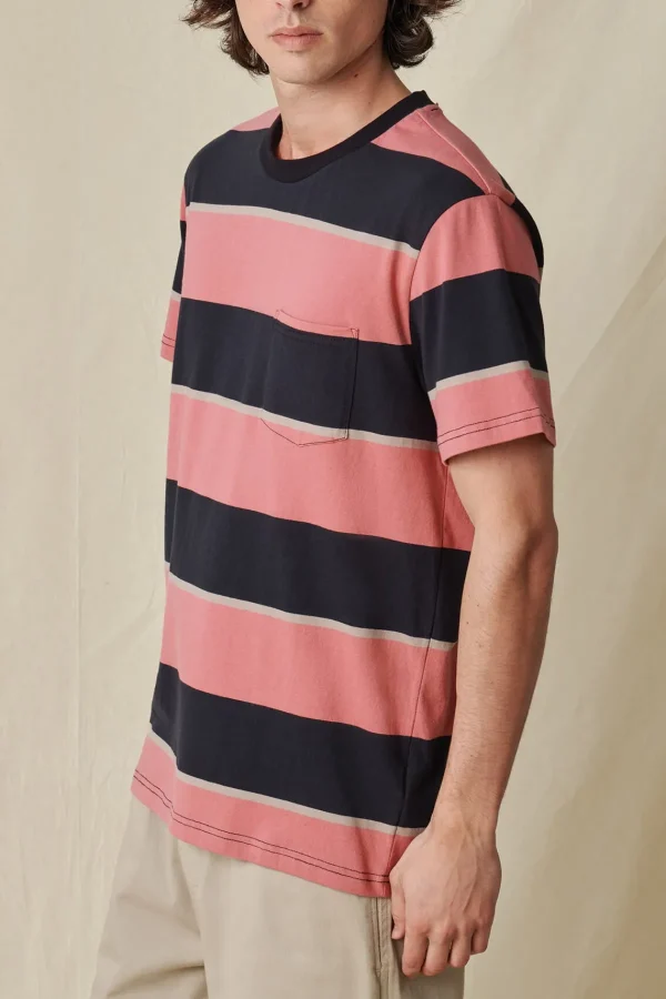 Globe Brand Bootleg Dreams Stripe Tee - Smoke < Clothing