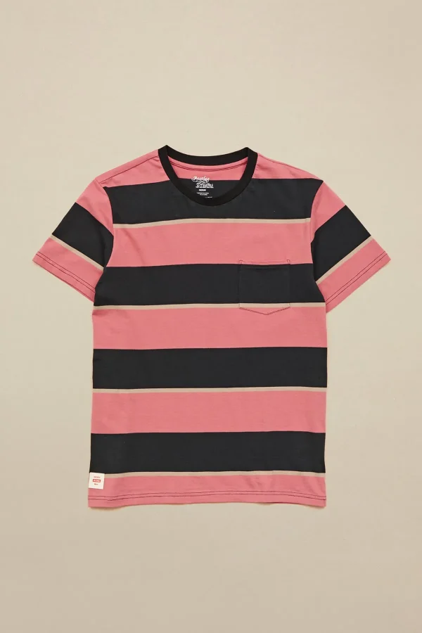 Globe Brand Bootleg Dreams Stripe Tee - Smoke < Clothing