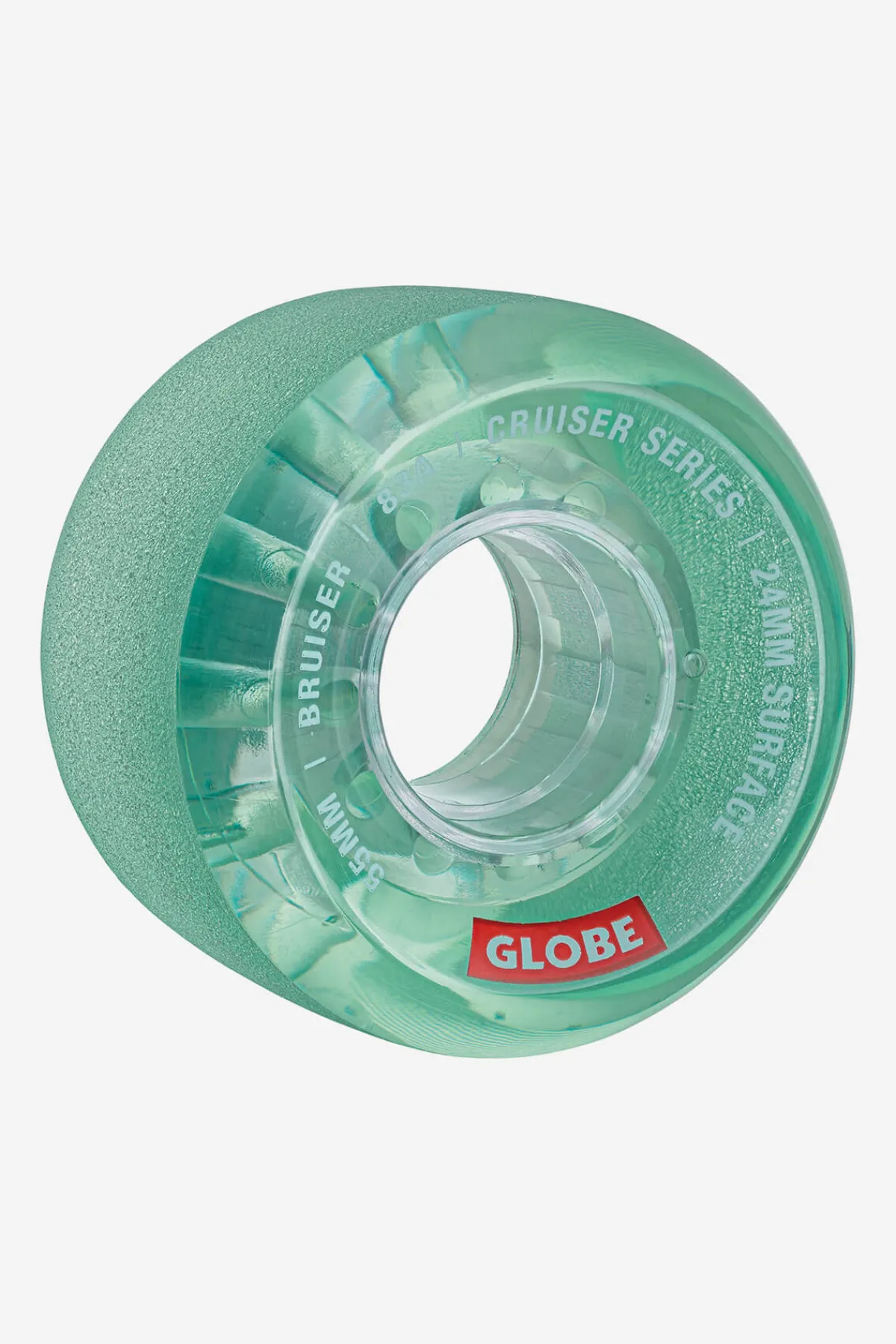 bruiser_cruiser__clear_aq_0.webp Globe Brand Bruiser Cruiser - - Skateboard Wheel 55mm< Wheels | Components