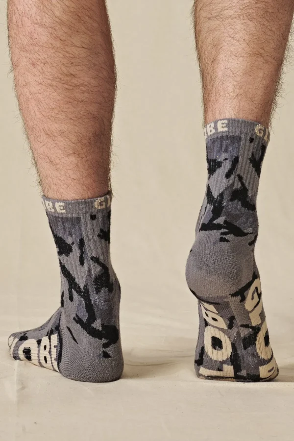Globe Brand Eco Camo Crew Sock 3 Pack < Socks