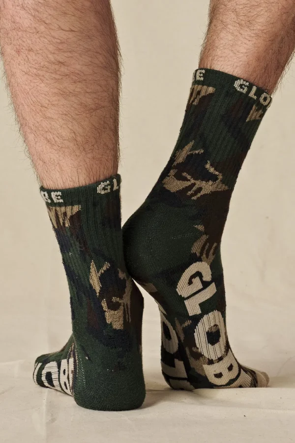 Globe Brand Eco Camo Crew Sock 3 Pack < Socks