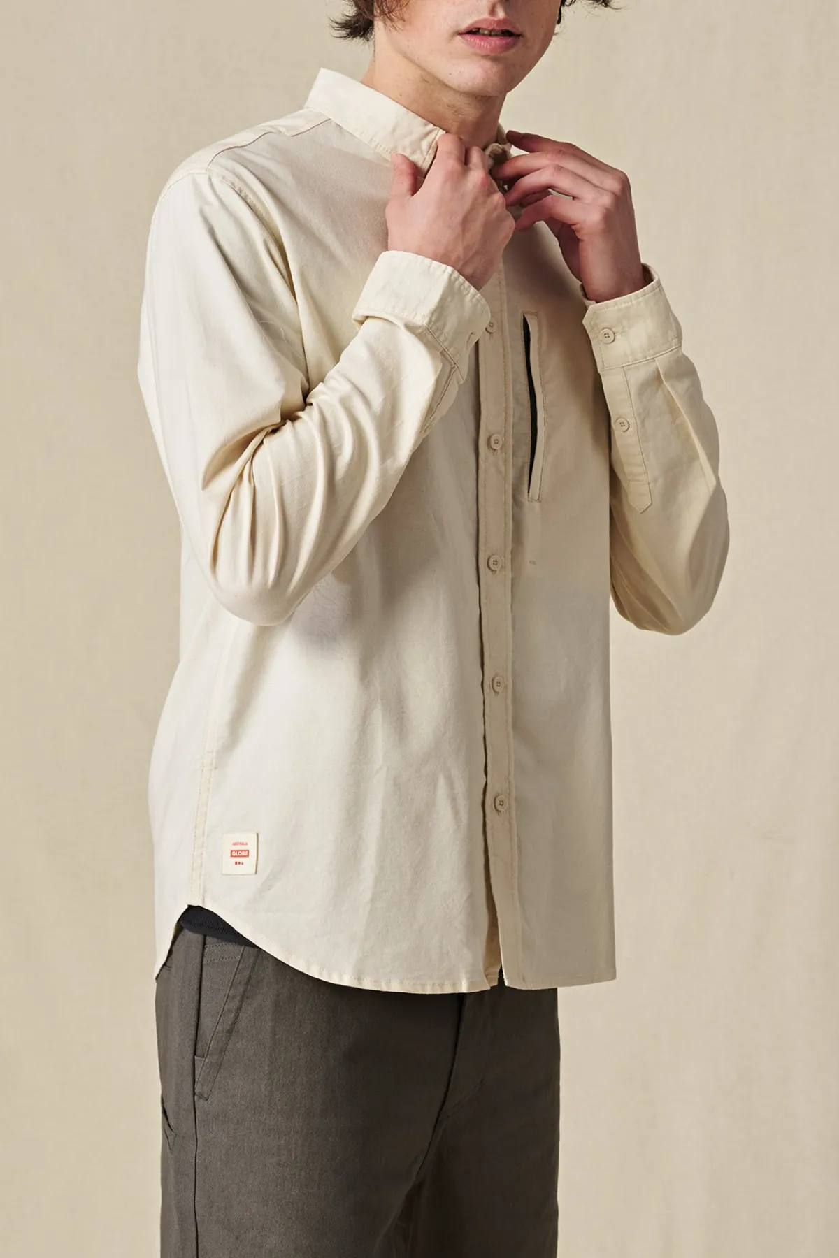foundation_ls_shirt__blea_3.webp Globe Brand Foundation LS Shirt - Bleach Free Dye Free < Clothing