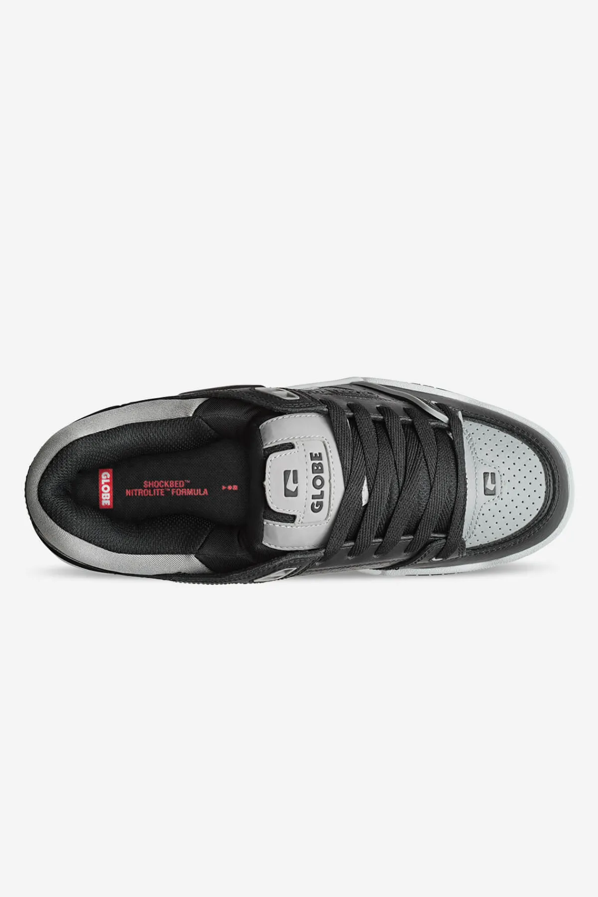 fusion__blacksteelwhite___1.webp Globe Brand Fusion - - Skate Shoes< Low Shoes | Chunky Skate Shoes