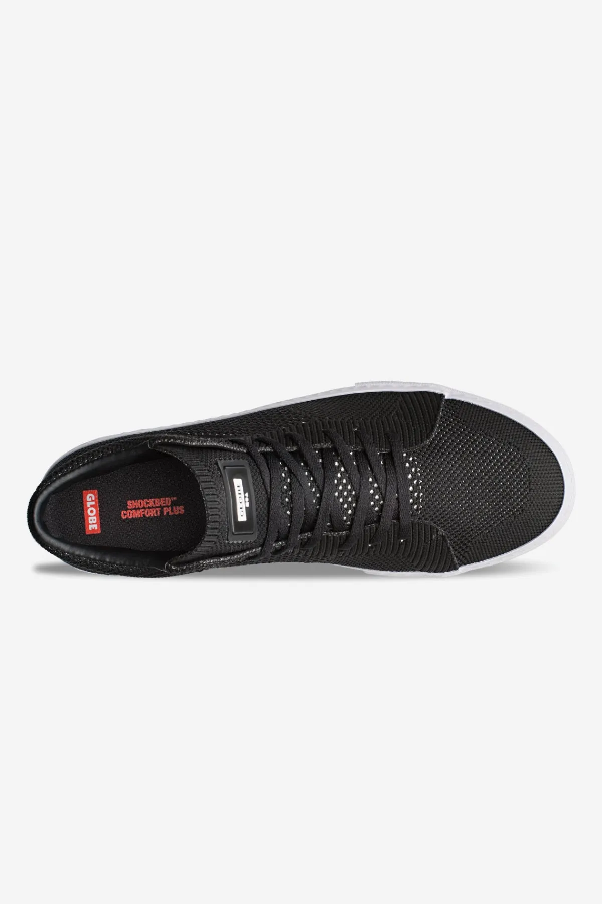 la_knit__blackwhite__skat_1.webp Globe Brand LA Knit - - Skate Shoes< Vegan-Friendly Shoes