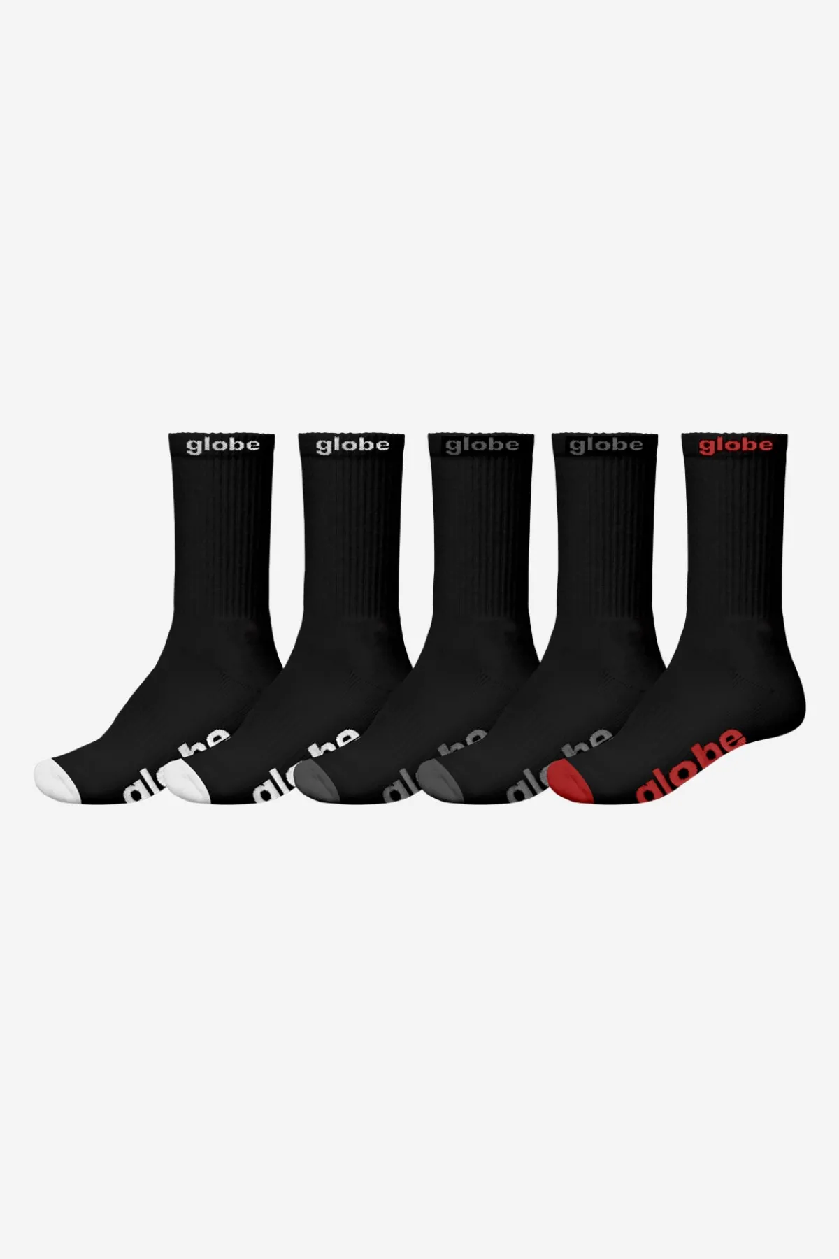 og_sock__pack__blackassor_0.webp Globe Brand OG Sock 5 Pack - < Socks