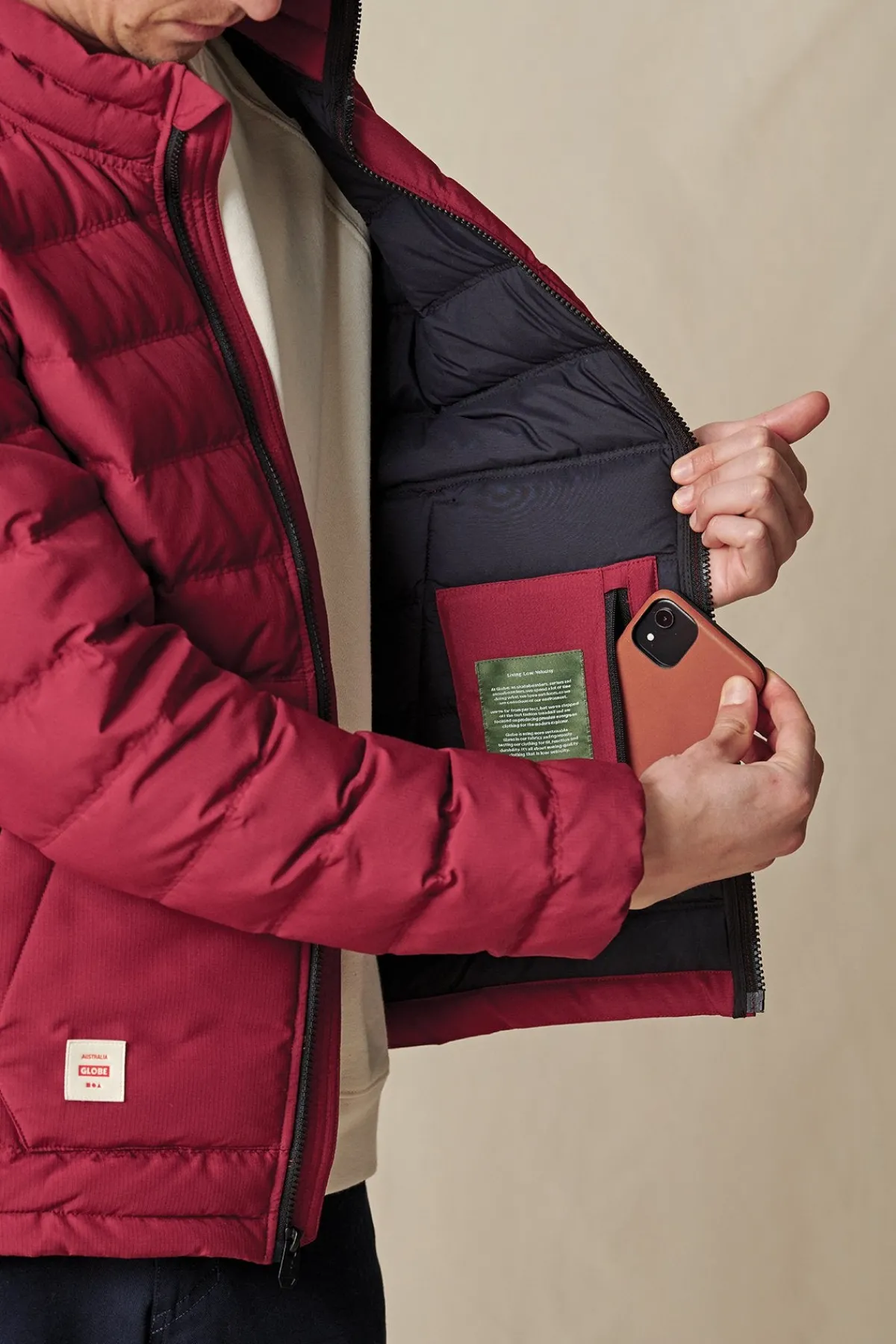 prime_down_jacket__rhubar_4.webp Globe Brand Prime Down Jacket - < Clothing