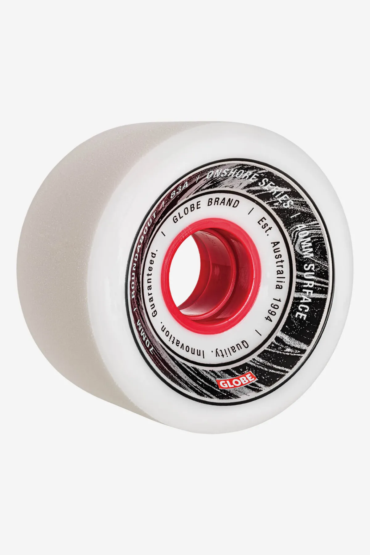 roundabout__whitered__ons_0.webp Globe Brand Roundabout - - Onshore Wheel 70mm< Wheels | Components