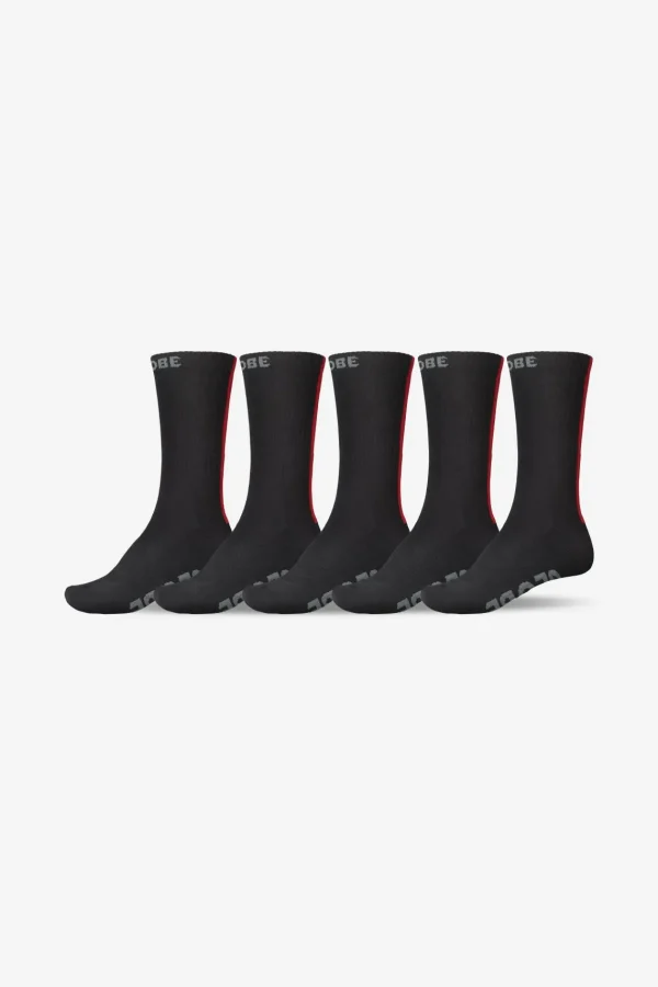 Globe Brand Stripe Hi Crew Sock 5 Pack - < Socks