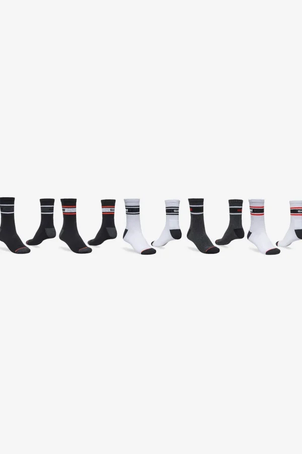 Globe Brand Triple Stripe Crew Sock 5 Pack - < Socks