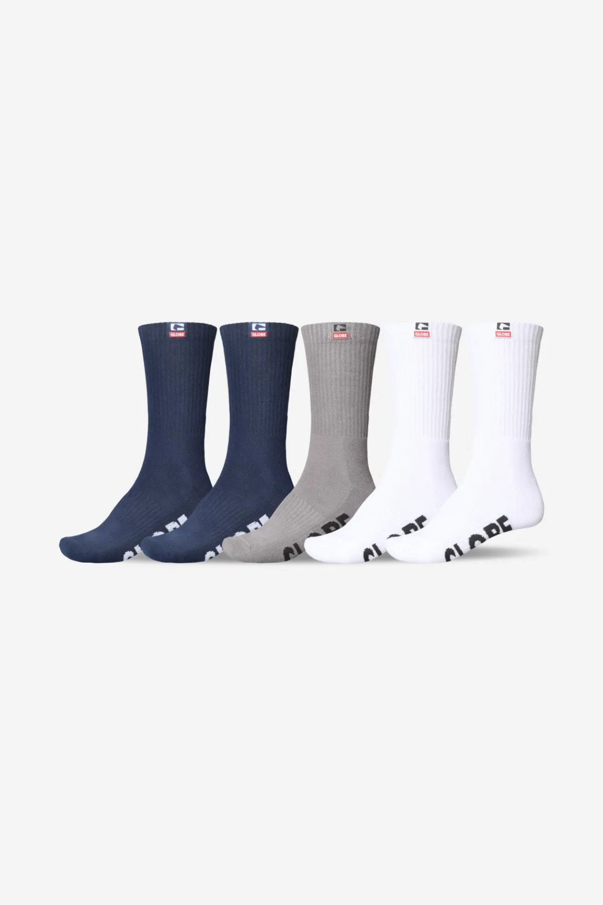 woven_logo_hi_crew_sock___0.webp Globe Brand Woven Logo Hi Crew Sock 5 Pack - < Socks